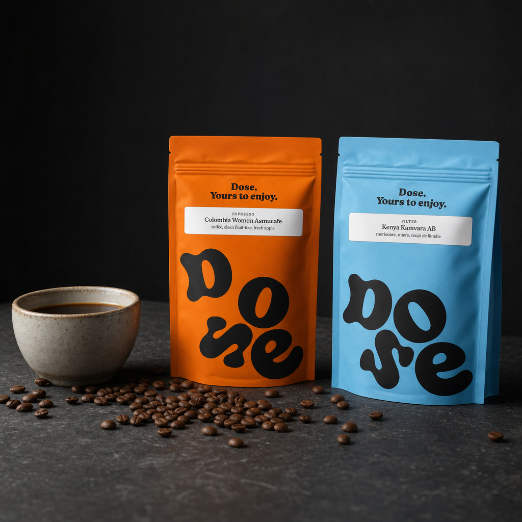 Pungi de cafea proaspătă Dose cu supapă unidirecțională de degazare CO2